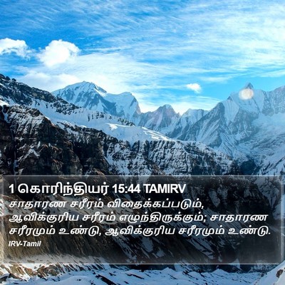 1 கொரிந்தியர் 15:44 TAMIRV Bible Verse Image
