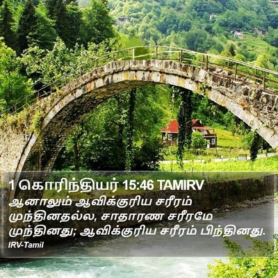 1 கொரிந்தியர் 15:46 TAMIRV Bible Verse Image