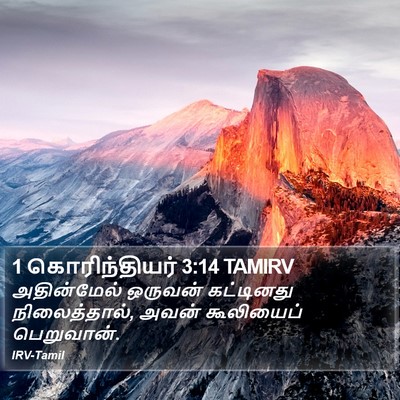1 கொரிந்தியர் 3:14 TAMIRV Bible Verse Image
