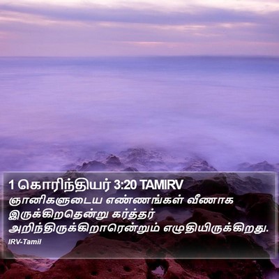 1 கொரிந்தியர் 3:20 TAMIRV Bible Verse Image