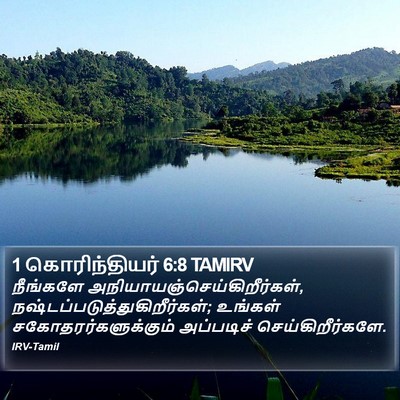 1 கொரிந்தியர் 6:8 TAMIRV Bible Verse Image