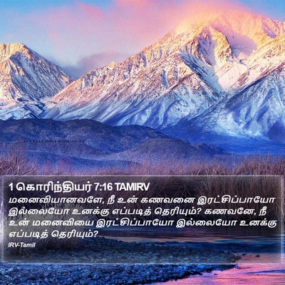 1 கொரிந்தியர் 7:16 TAMIRV Bible Verse Image