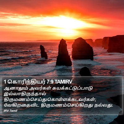 1 கொரிந்தியர் 7:9 TAMIRV Bible Verse Image