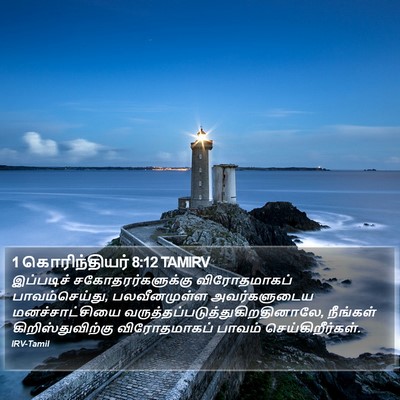 1 கொரிந்தியர் 8:12 TAMIRV Bible Verse Image