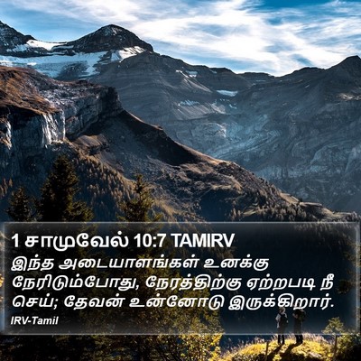 1 சாமுவேல் 10:7 TAMIRV Bible Verse Image