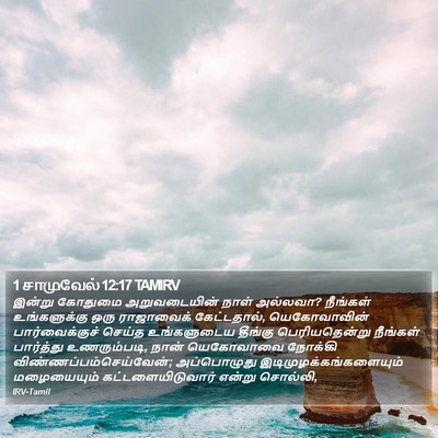 1 சாமுவேல் 12:17 TAMIRV Bible Verse Image
