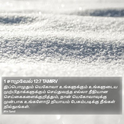1 சாமுவேல் 12:7 TAMIRV Bible Verse Image