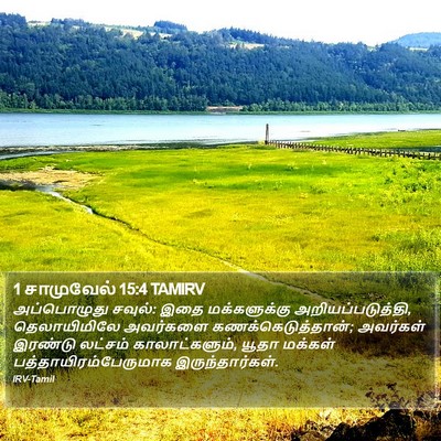 1 சாமுவேல் 15:4 TAMIRV Bible Verse Image