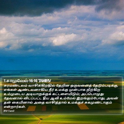 1 சாமுவேல் 16:16 TAMIRV Bible Verse Image