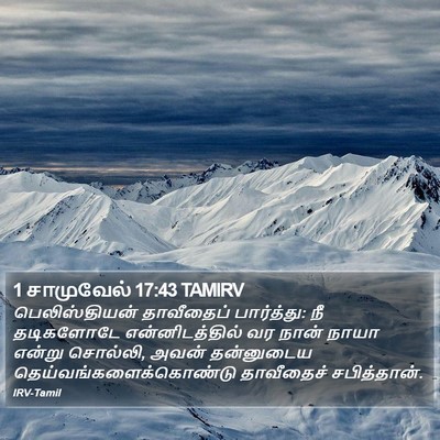 1 சாமுவேல் 17:43 TAMIRV Bible Verse Image