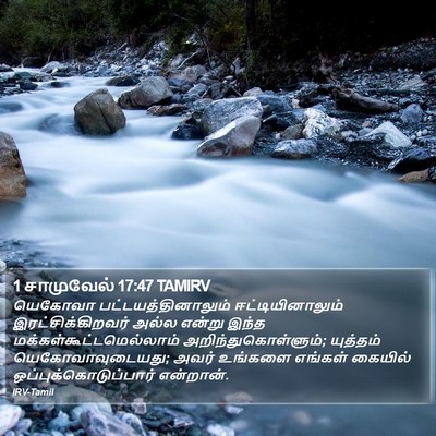 1 சாமுவேல் 17:47 TAMIRV Bible Verse Image