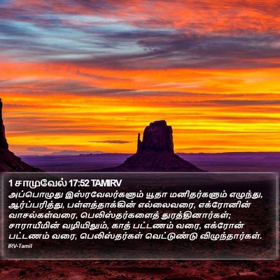 1 சாமுவேல் 17:52 TAMIRV Bible Verse Image