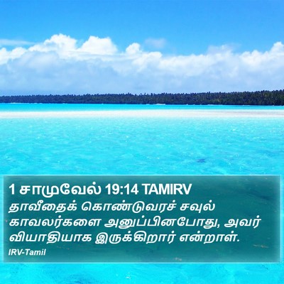 1 சாமுவேல் 19:14 TAMIRV Bible Verse Image
