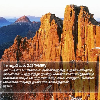1 சாமுவேல் 2:21 TAMIRV Bible Verse Image