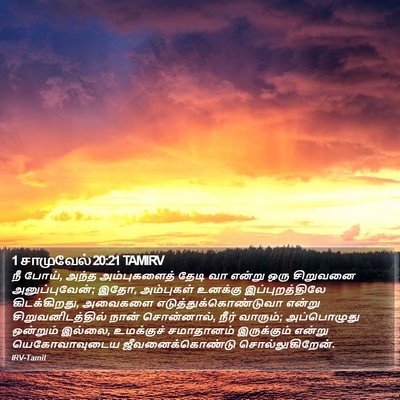 1 சாமுவேல் 20:21 TAMIRV Bible Verse Image