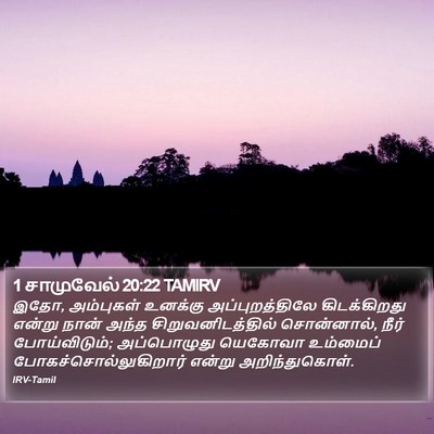 1 சாமுவேல் 20:22 TAMIRV Bible Verse Image