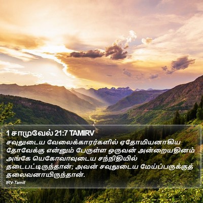 1 சாமுவேல் 21:7 TAMIRV Bible Verse Image
