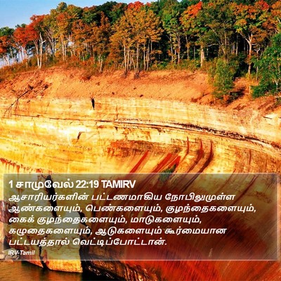 1 சாமுவேல் 22:19 TAMIRV Bible Verse Image