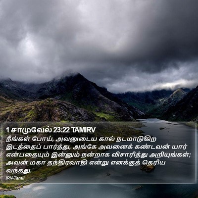 1 சாமுவேல் 23:22 TAMIRV Bible Verse Image