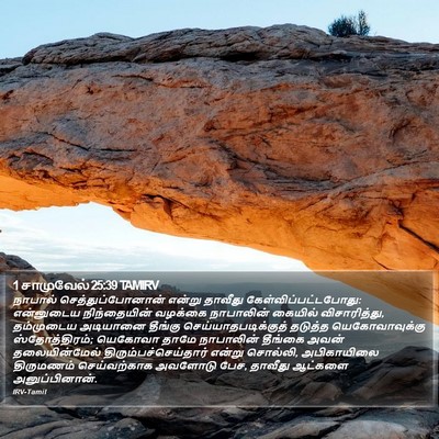 1 சாமுவேல் 25:39 TAMIRV Bible Verse Image