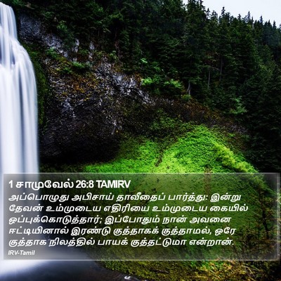 1 சாமுவேல் 26:8 TAMIRV Bible Verse Image