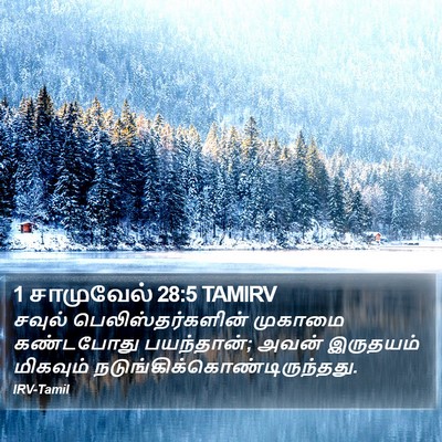 1 சாமுவேல் 28:5 TAMIRV Bible Verse Image