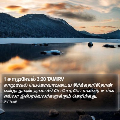 1 சாமுவேல் 3:20 TAMIRV Bible Verse Image