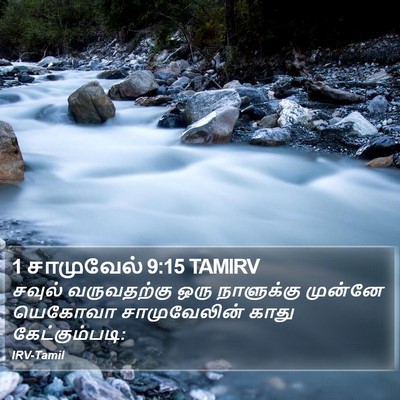 1 சாமுவேல் 9:15 TAMIRV Bible Verse Image