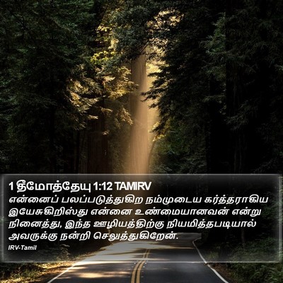 1 தீமோத்தேயு 1:12 TAMIRV Bible Verse Image