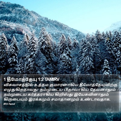 1 தீமோத்தேயு 1:2 TAMIRV Bible Verse Image