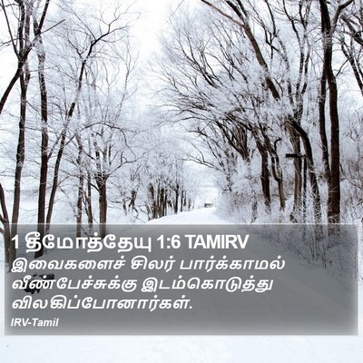 1 தீமோத்தேயு 1:6 TAMIRV Bible Verse Image
