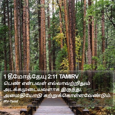 1 தீமோத்தேயு 2:11 TAMIRV Bible Verse Image
