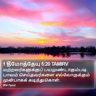 1 தீமோத்தேயு 5:20 TAMIRV Bible Verse Image