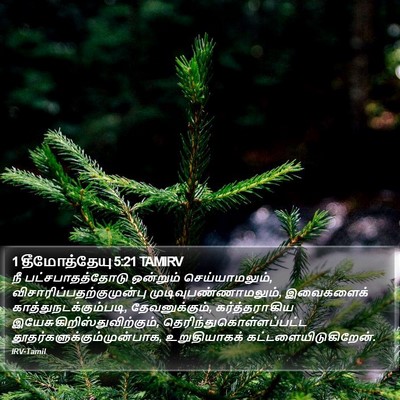 1 தீமோத்தேயு 5:21 TAMIRV Bible Verse Image