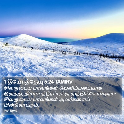 1 தீமோத்தேயு 5:24 TAMIRV Bible Verse Image