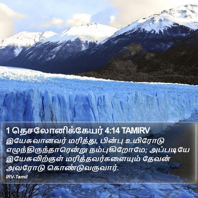 1 தெசலோனிக்கேயர் 4:14 TAMIRV Bible Verse Image