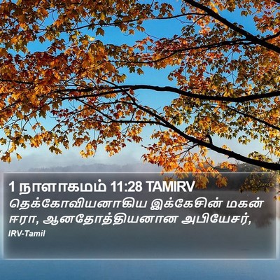 1 நாளாகமம் 11:28 TAMIRV Bible Verse Image