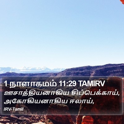 1 நாளாகமம் 11:29 TAMIRV Bible Verse Image