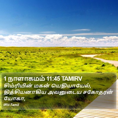 1 நாளாகமம் 11:45 TAMIRV Bible Verse Image
