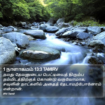 1 நாளாகமம் 13:3 TAMIRV Bible Verse Image