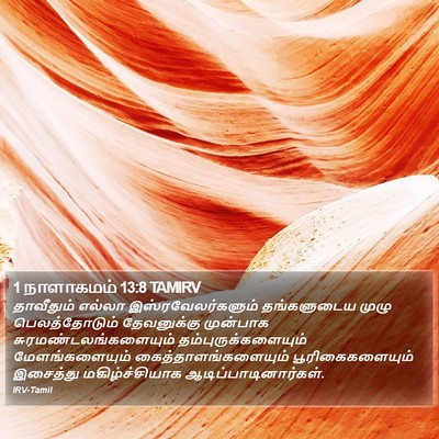 1 நாளாகமம் 13:8 TAMIRV Bible Verse Image