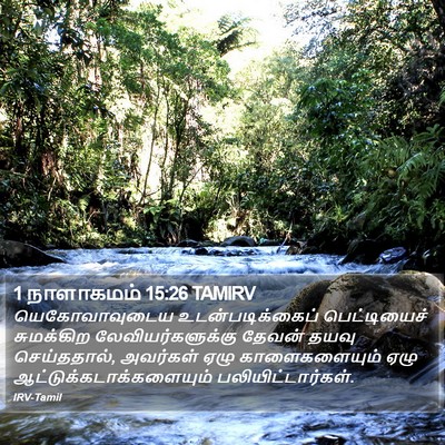 1 நாளாகமம் 15:26 TAMIRV Bible Verse Image