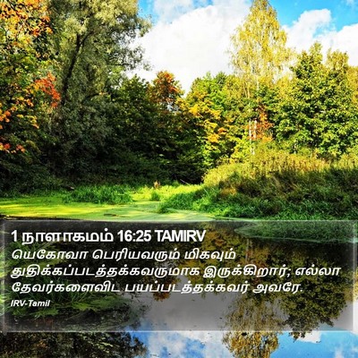 1 நாளாகமம் 16:25 TAMIRV Bible Verse Image