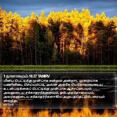 1 நாளாகமம் 16:37 TAMIRV Bible Verse Image