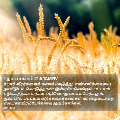 1 நாளாகமம் 21:5 TAMIRV Bible Verse Image