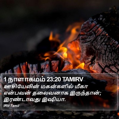 1 நாளாகமம் 23:20 TAMIRV Bible Verse Image