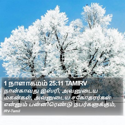 1 நாளாகமம் 25:11 TAMIRV Bible Verse Image