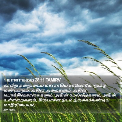 1 நாளாகமம் 28:11 TAMIRV Bible Verse Image