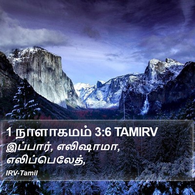 1 நாளாகமம் 3:6 TAMIRV Bible Verse Image