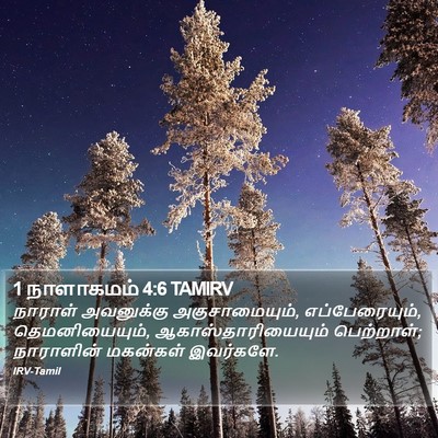 1 நாளாகமம் 4:6 TAMIRV Bible Verse Image